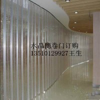 惠州大亚湾吊轨pvc透明防盗商铺弧形水晶折叠门安装视频惠州折叠门